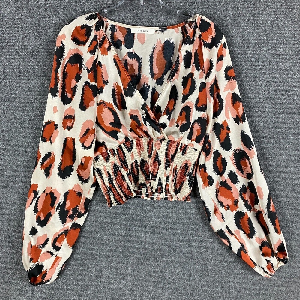 Idem Ditto Blouse Women's Medium‎ Long Sleeve Polyester Blend Adults M